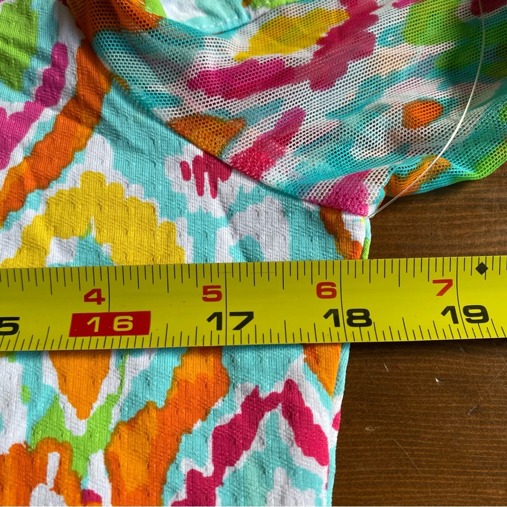 NWT IBKUL Women’s Tillie Seafoam Multi Mock Neck Long Sleeve Top Golf UPF SMALL - Picture 11 of 13